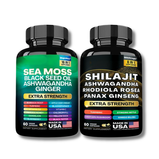 Dynamic Vitality
Boost Duo: Sea Moss & Shilajit