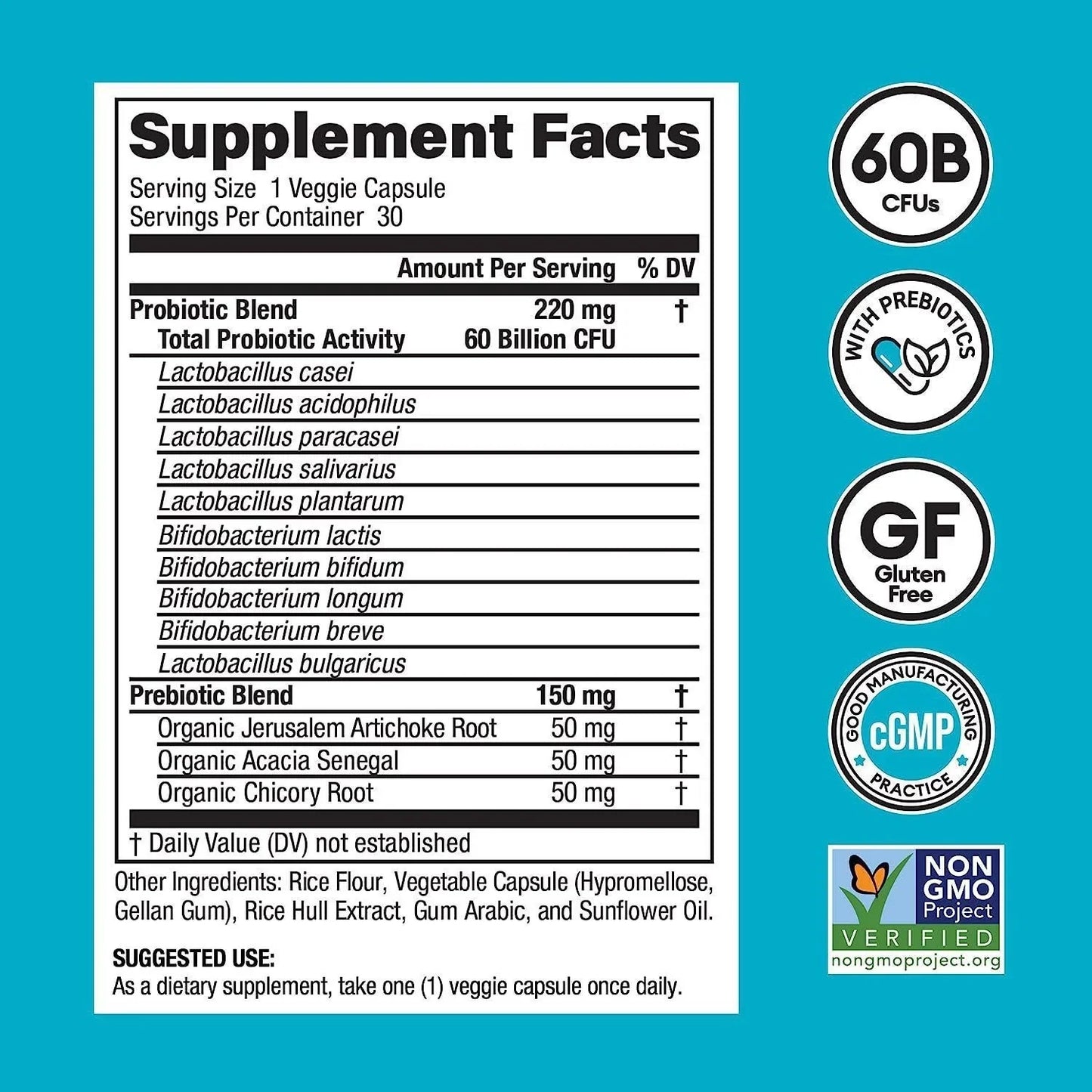 Digestive Enzymes & 60 Billion Probiotic