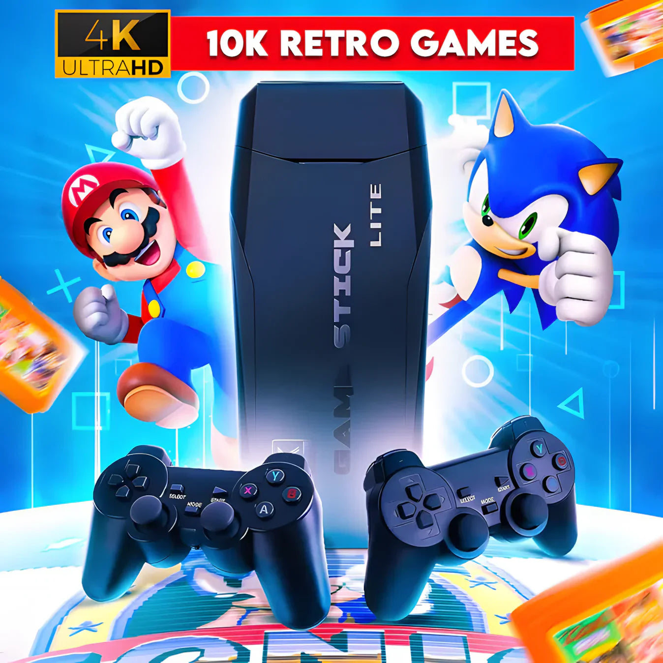 Retro Game Stick 4K (10,000+ Games)