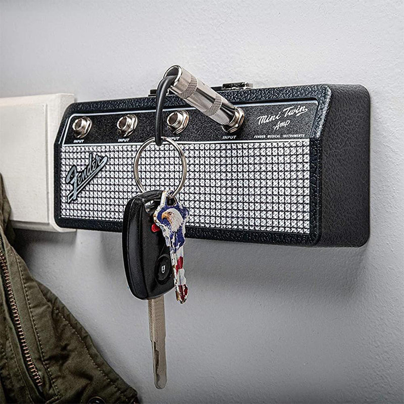 Wall mounting guitar amp key holder