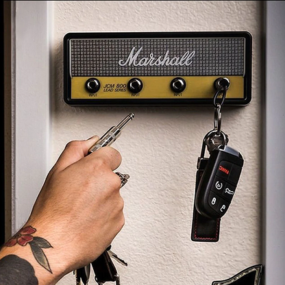 Wall mounting guitar amp key holder